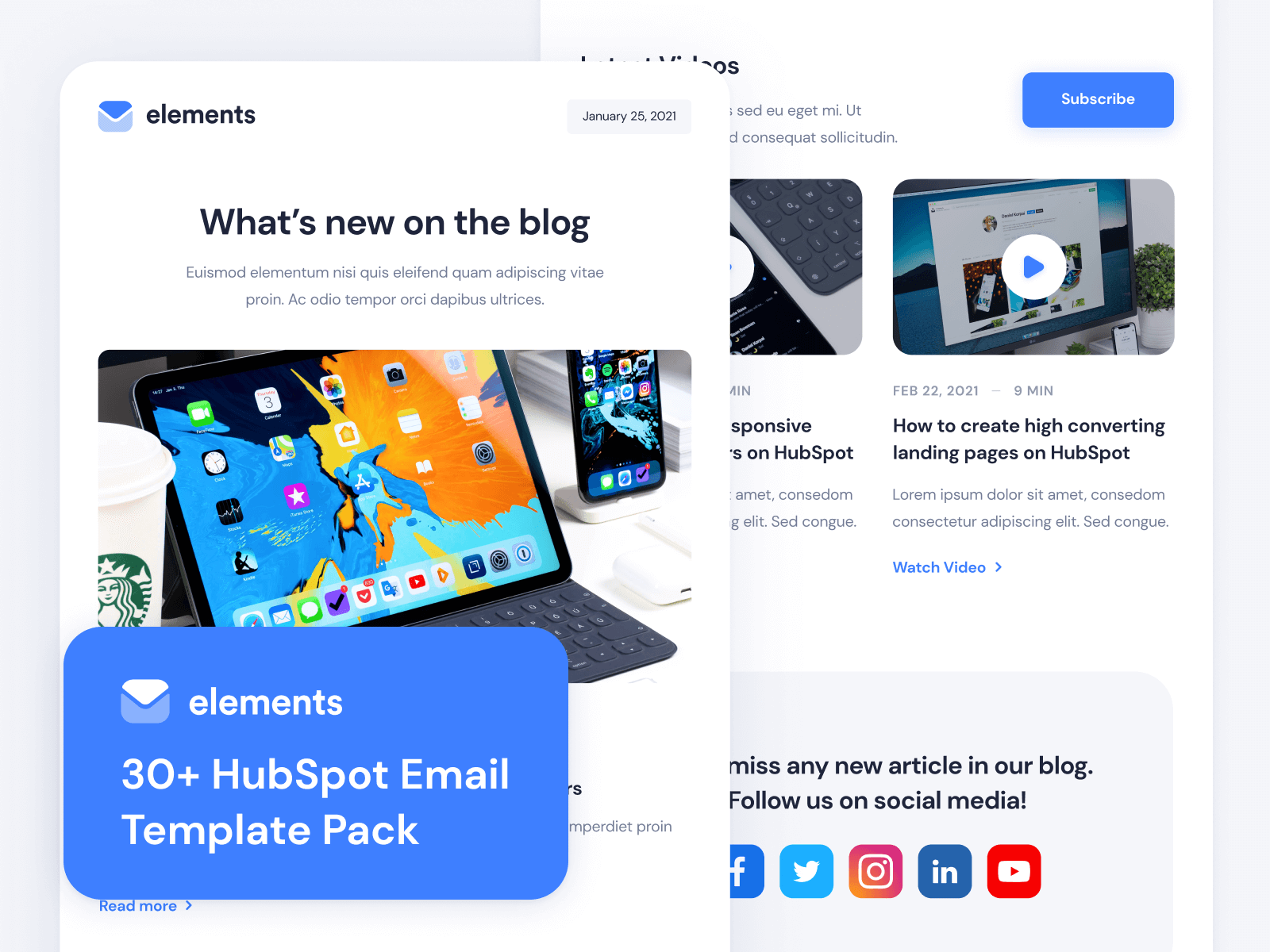 HubSpot Email Newsletter Template