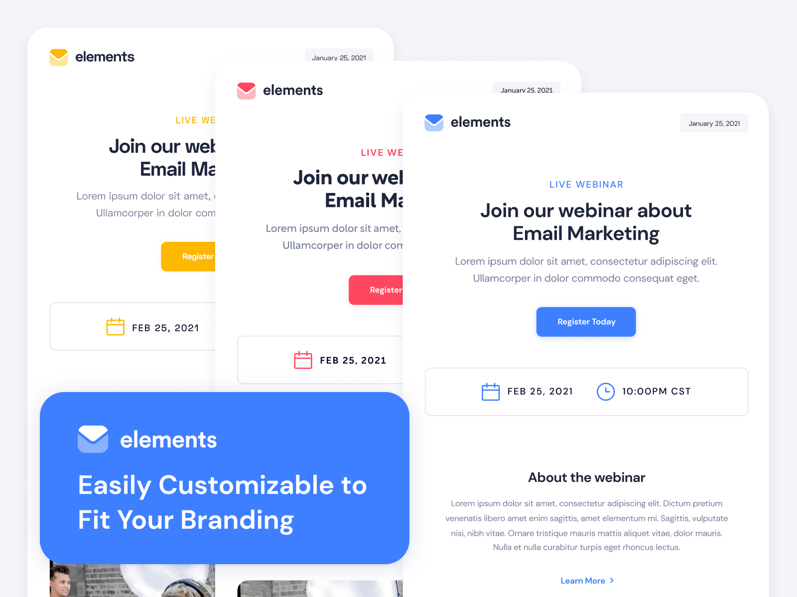 Elements - Customizable HubSpot Email Template