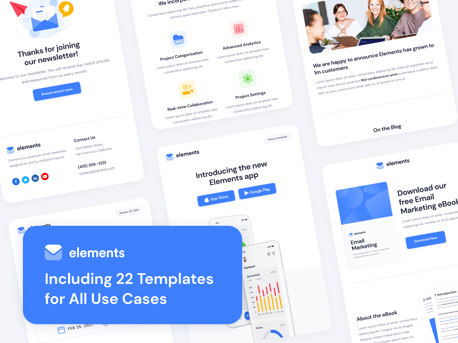 Elements - HubSpot Email Template Pack