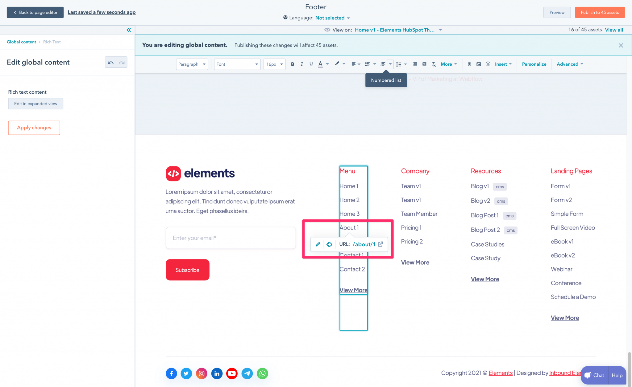 Documentation - Elements HubSpot Theme | Inbound Elements
