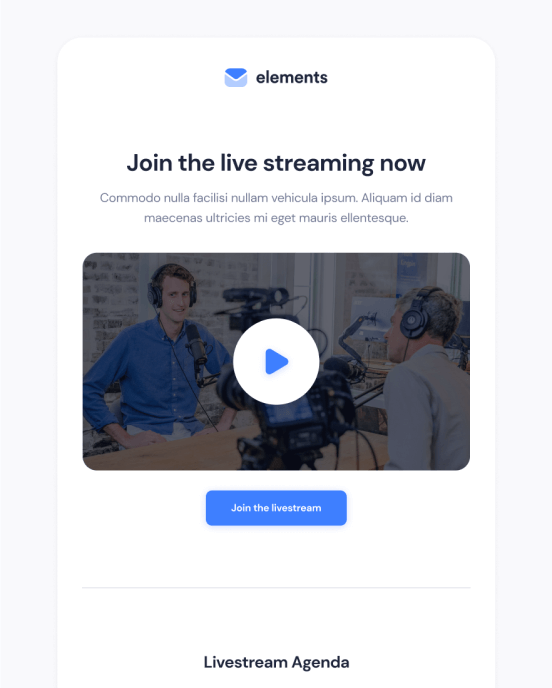 Elements - Live Streaming