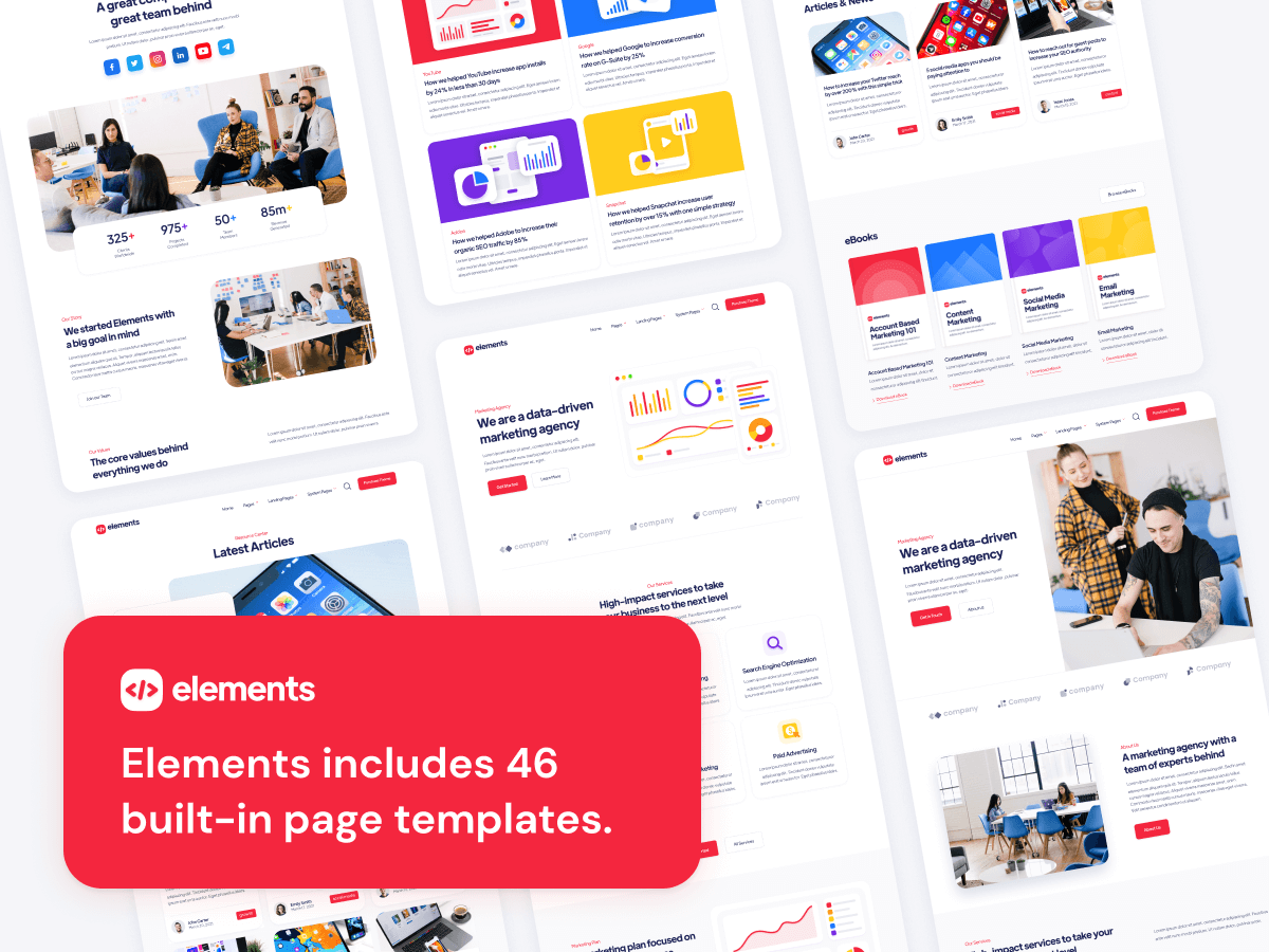 Elements Creative Agency HubSpot Theme
