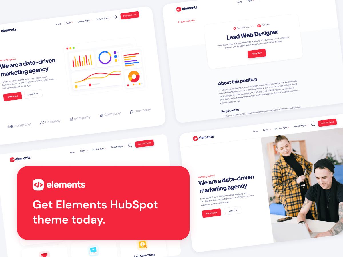 Elements Marketing Agency - HubSpot Theme