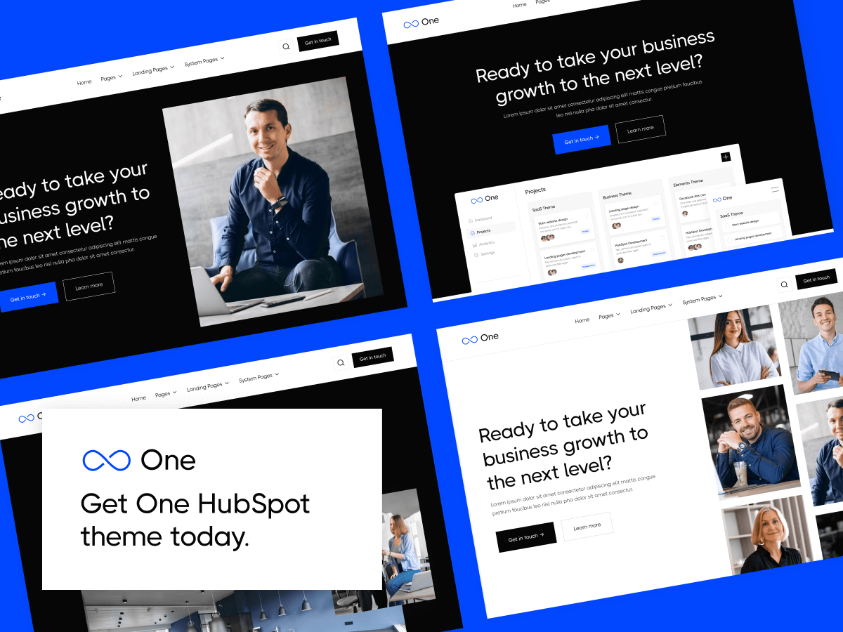 Get One HubSpot Theme