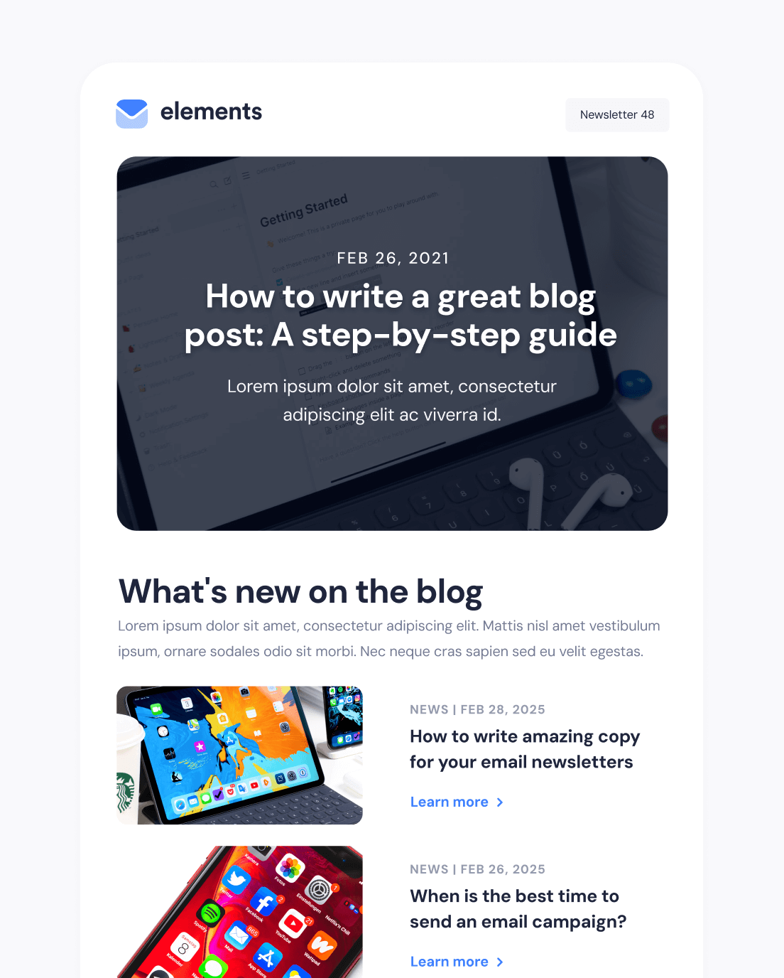 Blog Newsletter V1
