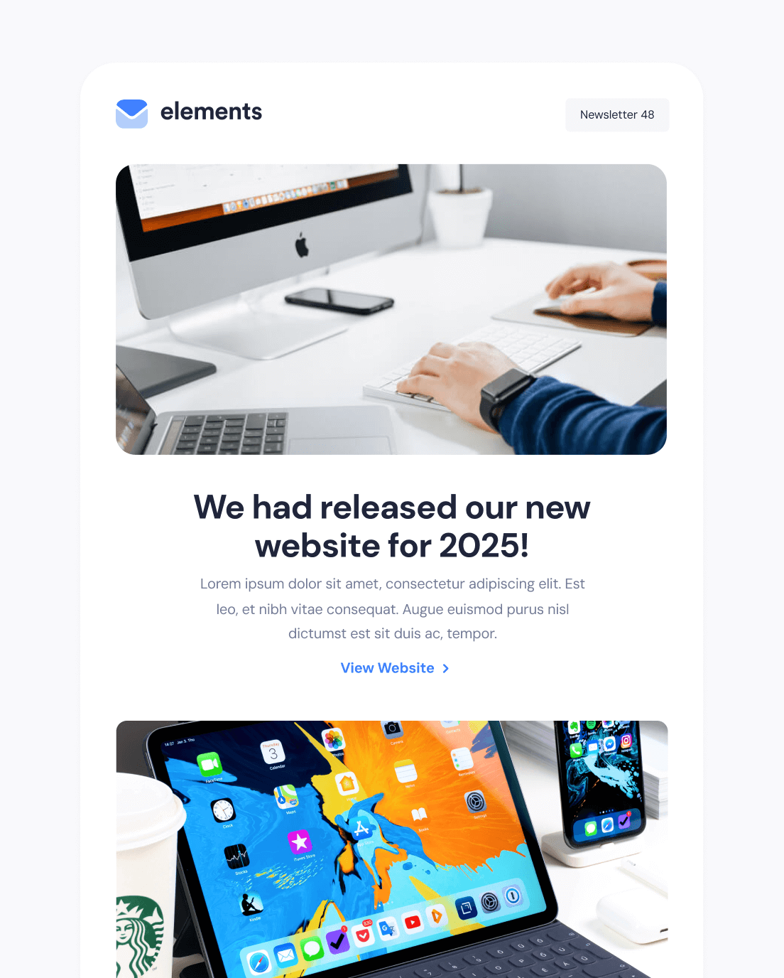 Elements Pack - Company Newsletter V1