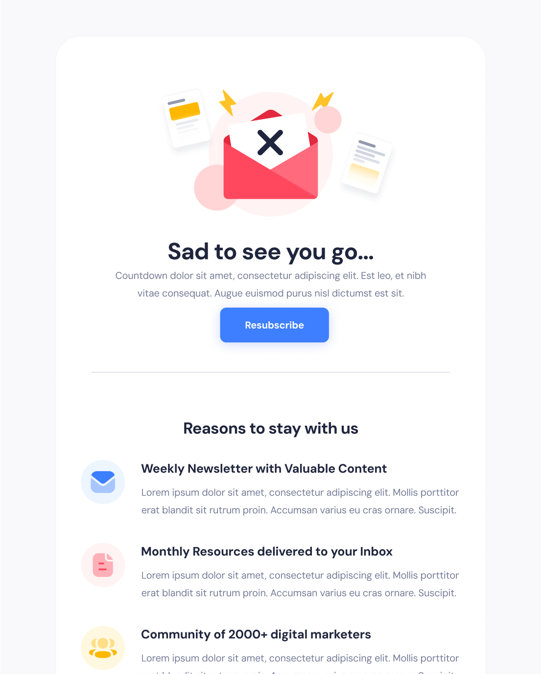 Unsubscribe