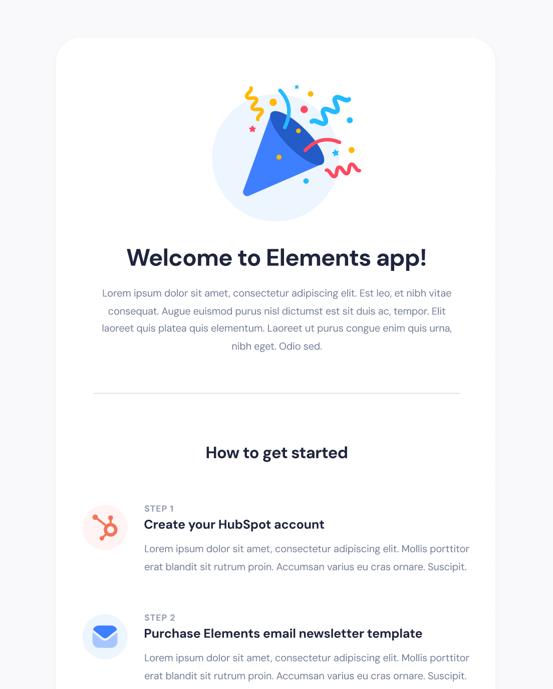 Welcome Email